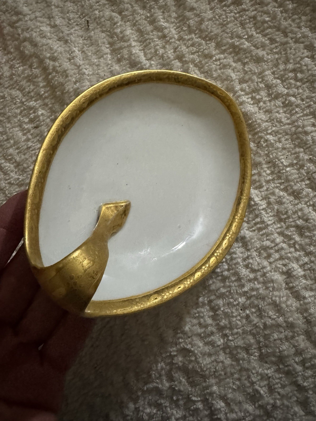 Reinhold Schlegelmilch RS Germany Art Deco Gold Trim Nappy Trinket Serving Dish