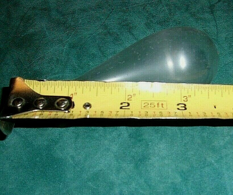 ANTIQUE Large Chandelier Hand Blown Pear Shaped Smooth Glass HANGING PENDANT