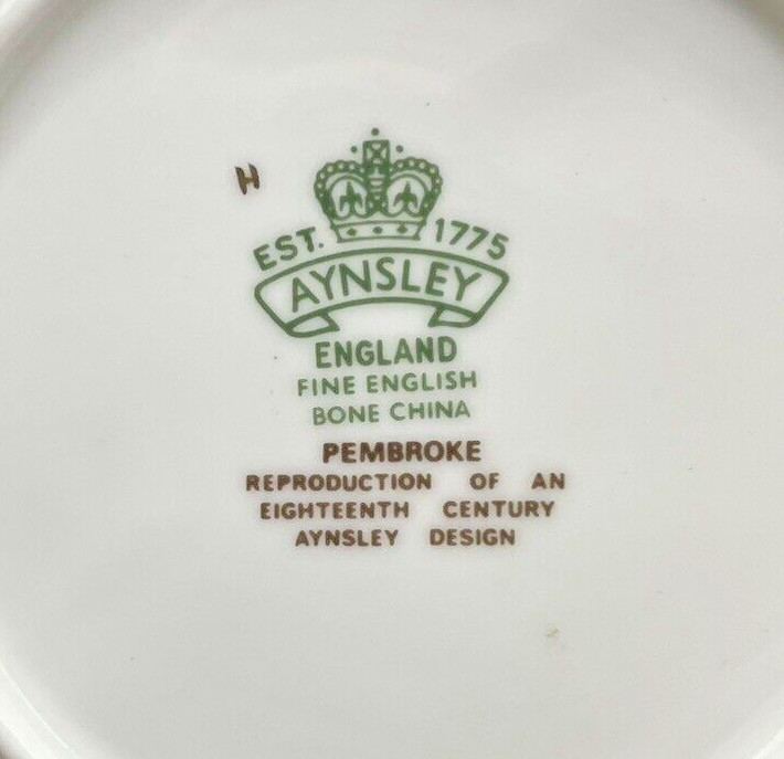 Aynsley England Fine Bone China Pembroke Bird & Flower Ashtray Reproduction