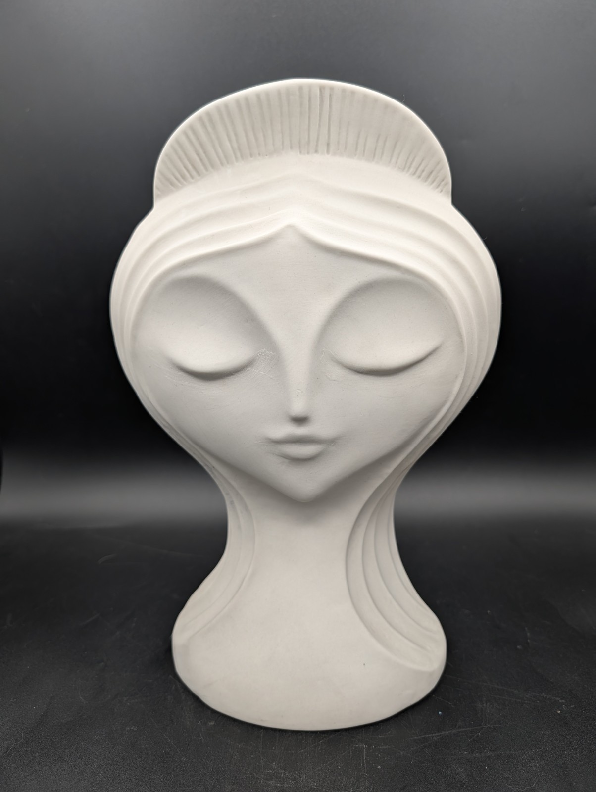 Jonathan Adler Naughty Nice Series NICE Sculpture 12″ Rare Woman Bust Angel