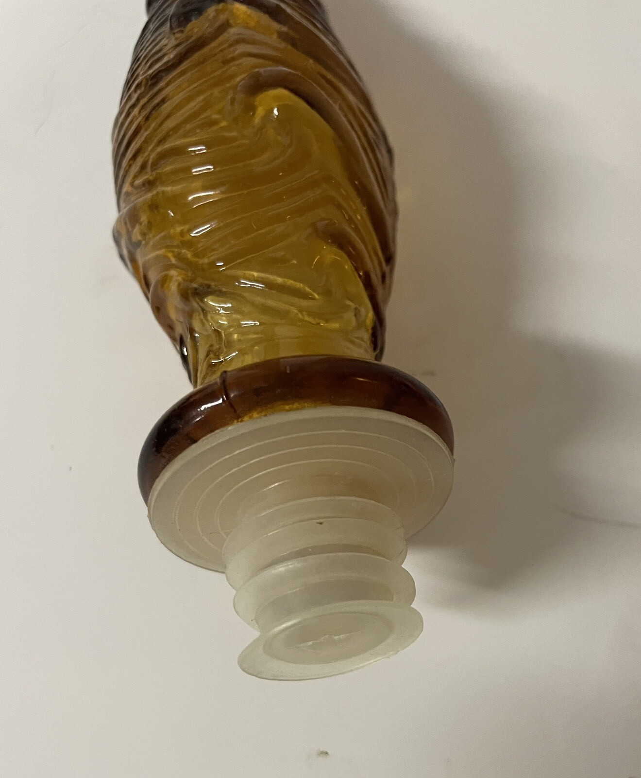 Vintage Made In Italy Empoli Bottle With Stopper 22.5”
