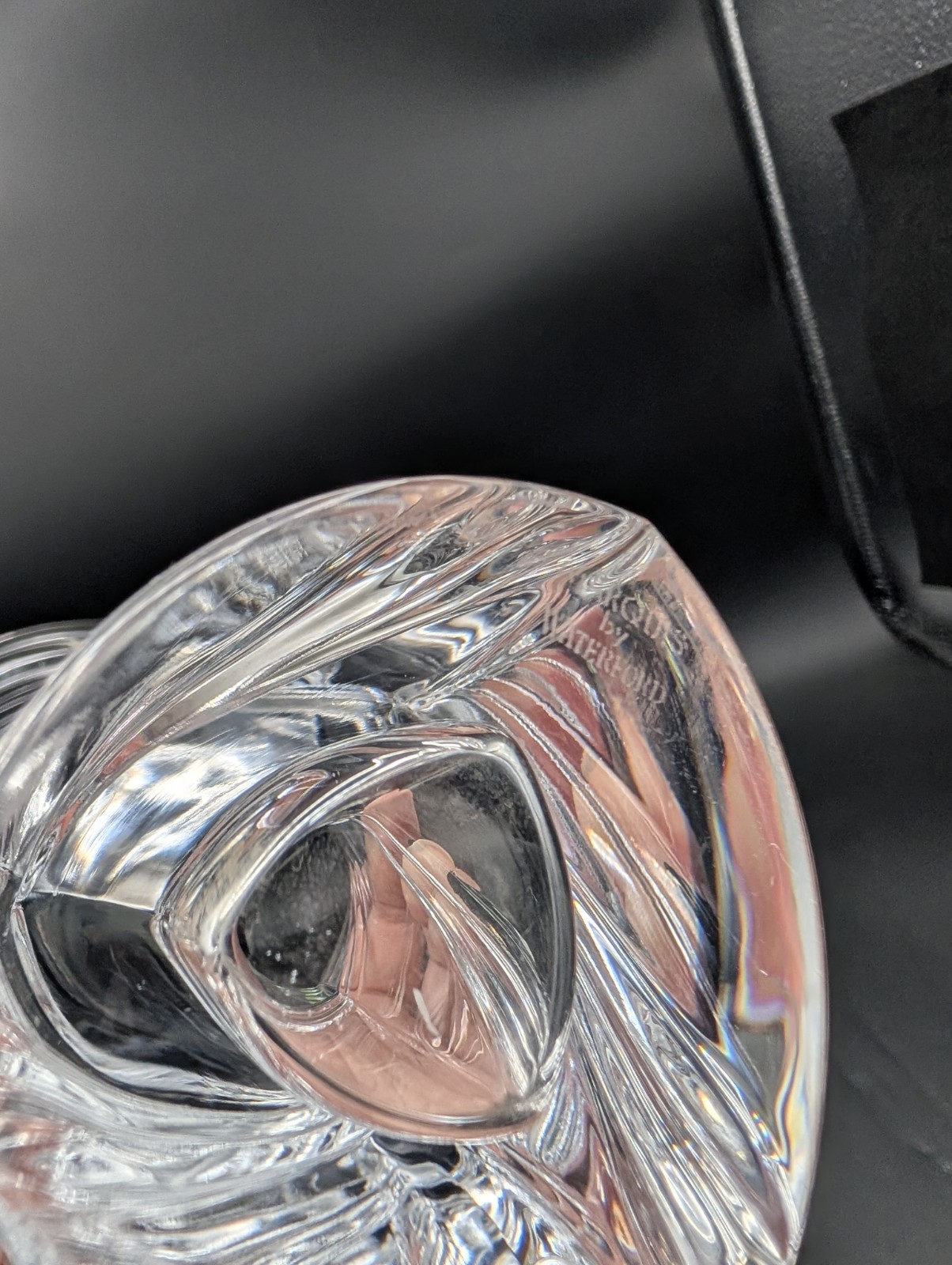 “TRILLIUM” Marquis Waterford Crystal 7″ Vase Made in Germany Acid etched WC Logo
