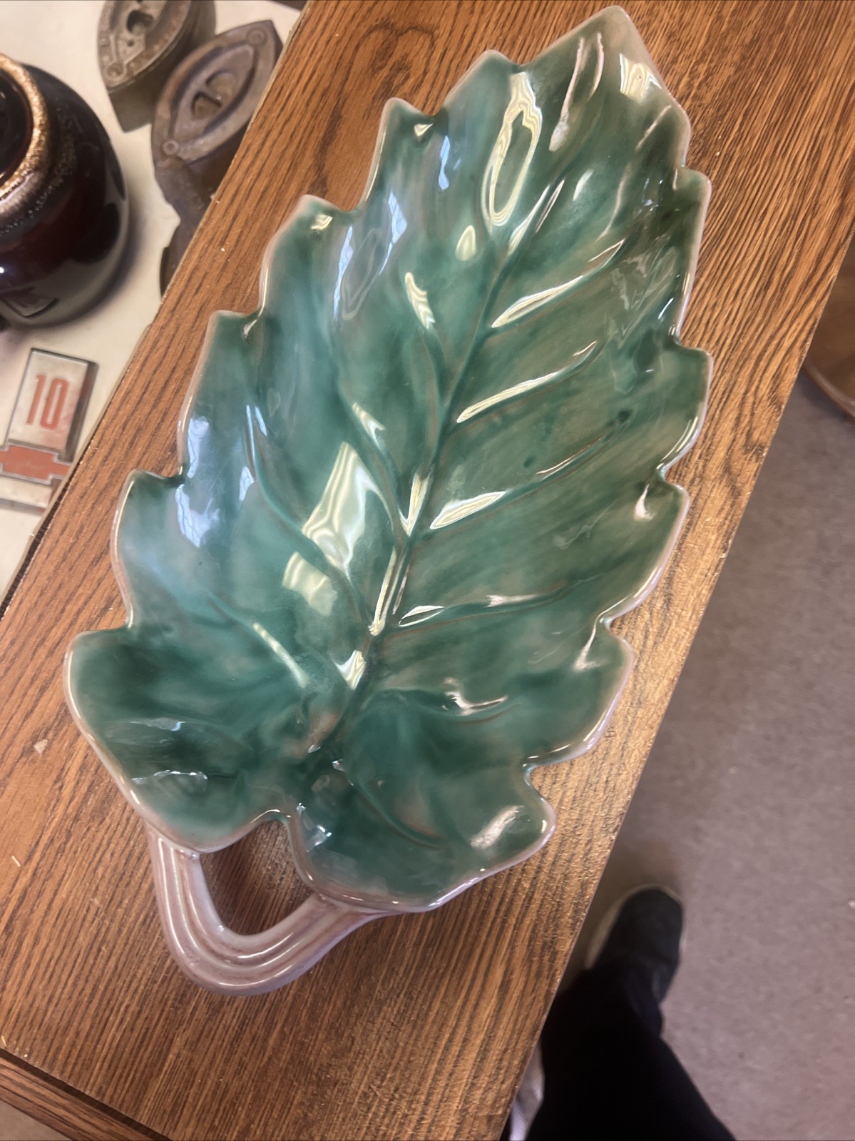 Stangl Pottery TERRA ROSE Leaf Server