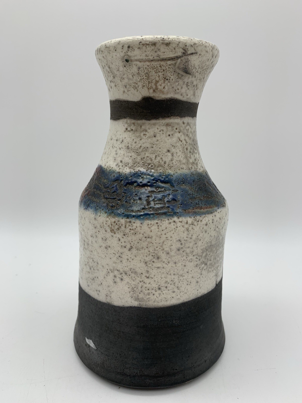 Raku Pottery Vase-Signed By Artist Beautiful