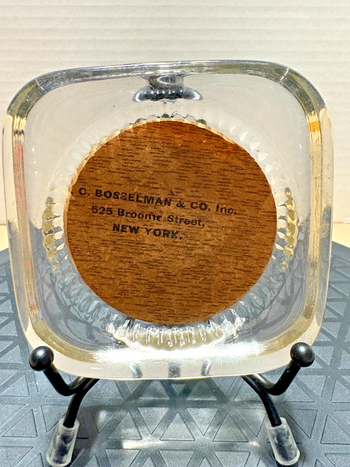 Vintage3 1/4 inch Square Paperweight, Chelsea High School, C Bosselman & Co Inc