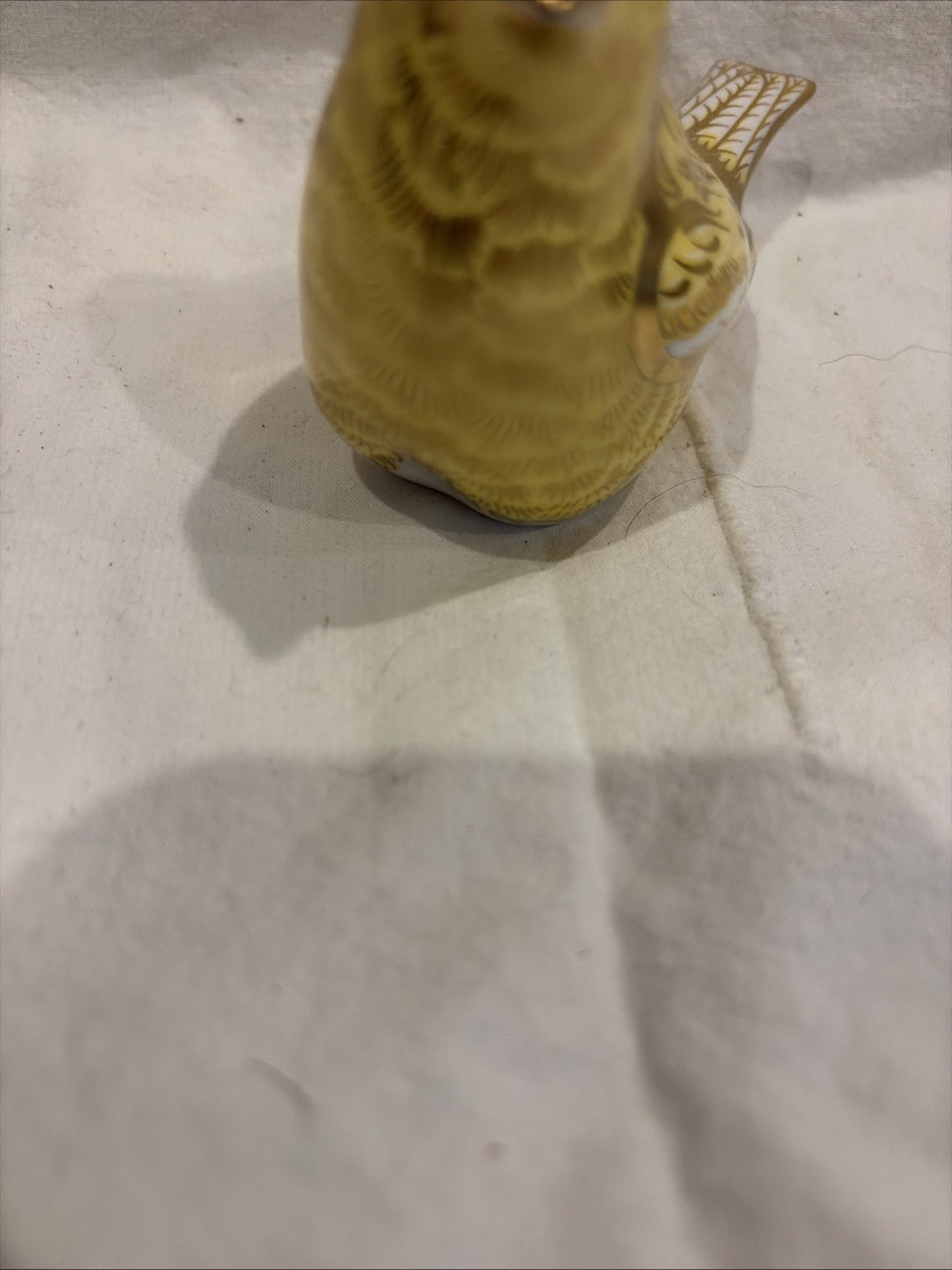 Royal Crown Derby Porcelain Canary Bird Paper Weight