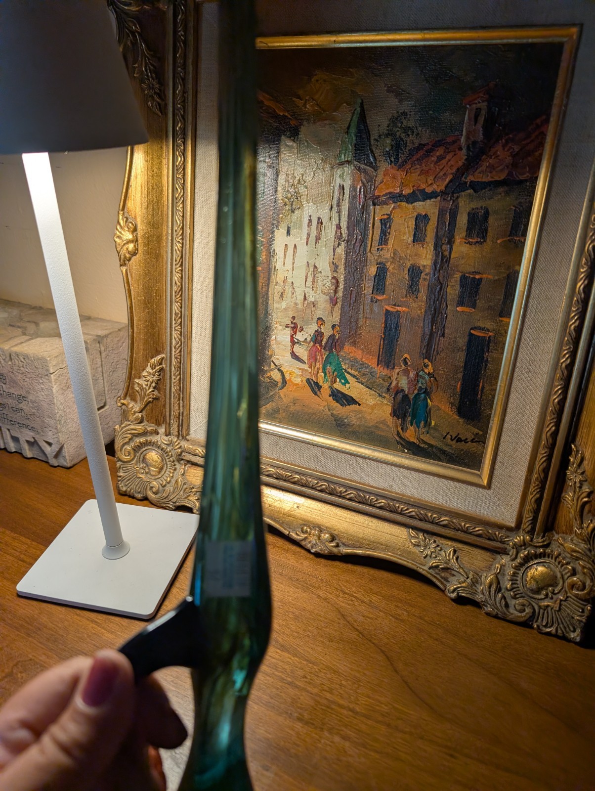 Fenton Glass Dave Fetty Signed Gift Shop 15 In Sword ~rare