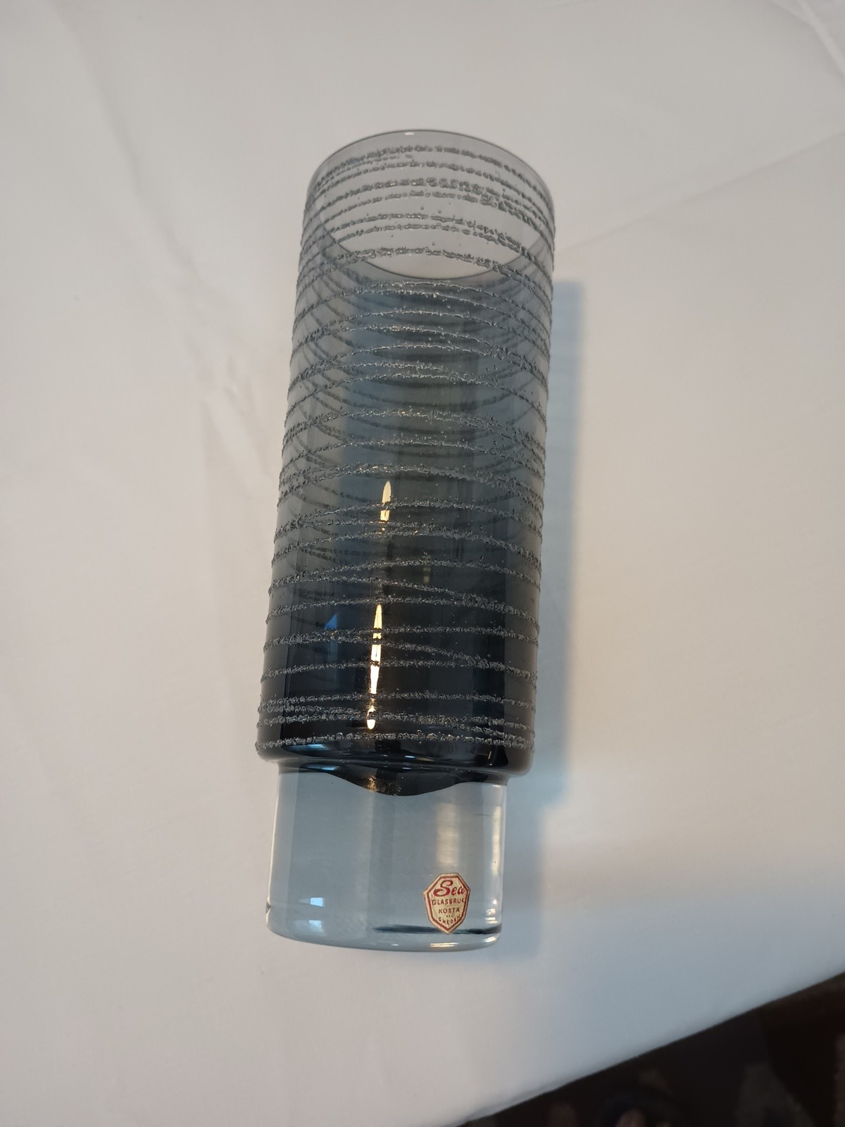 Sea Glasbruk 1970’s Swedish Smoky Glass Vase – Rune Strand