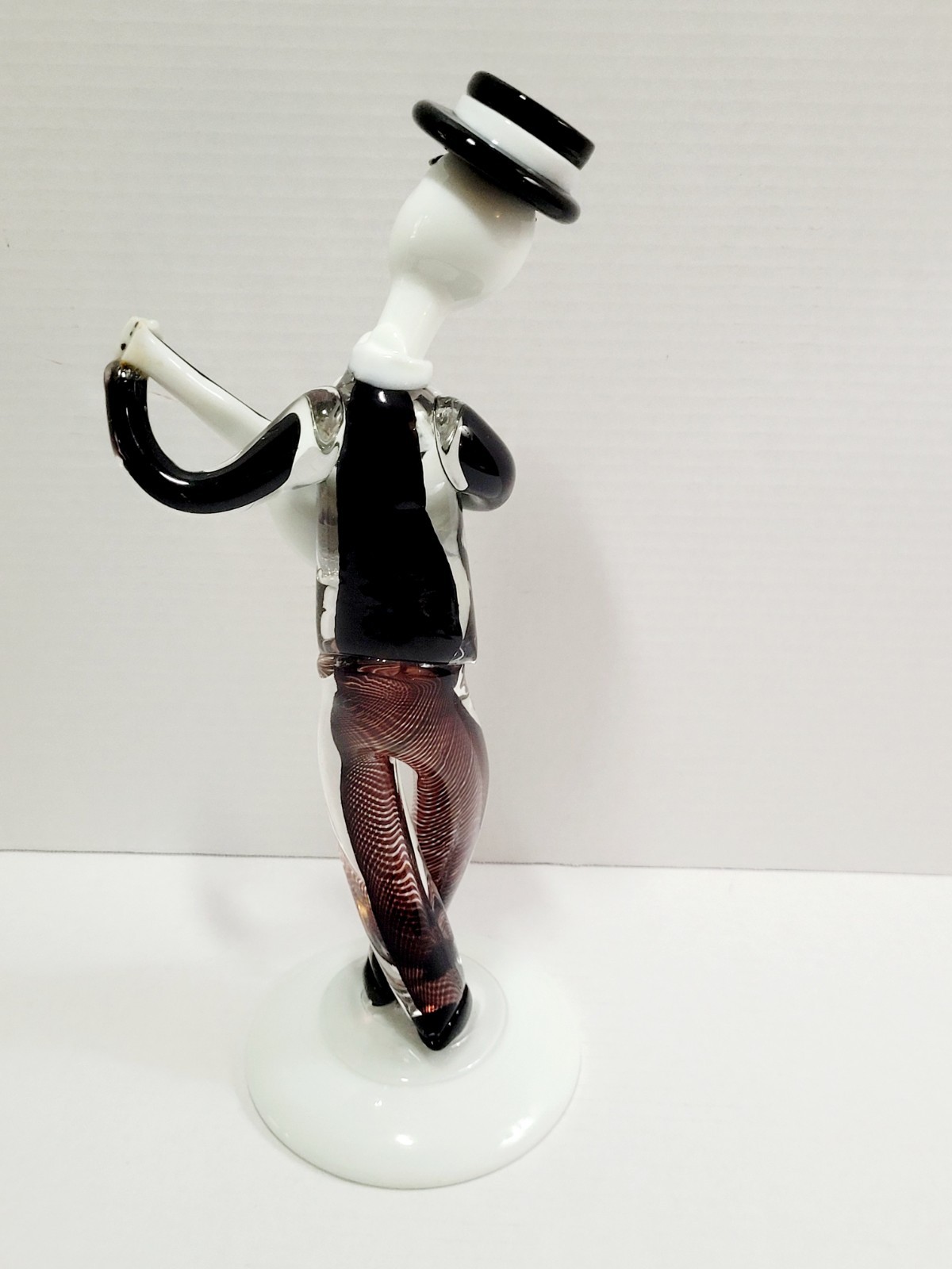 Rare Murano glass figurine Venetian Commedia dell’Arte Musician Biaconi? Read