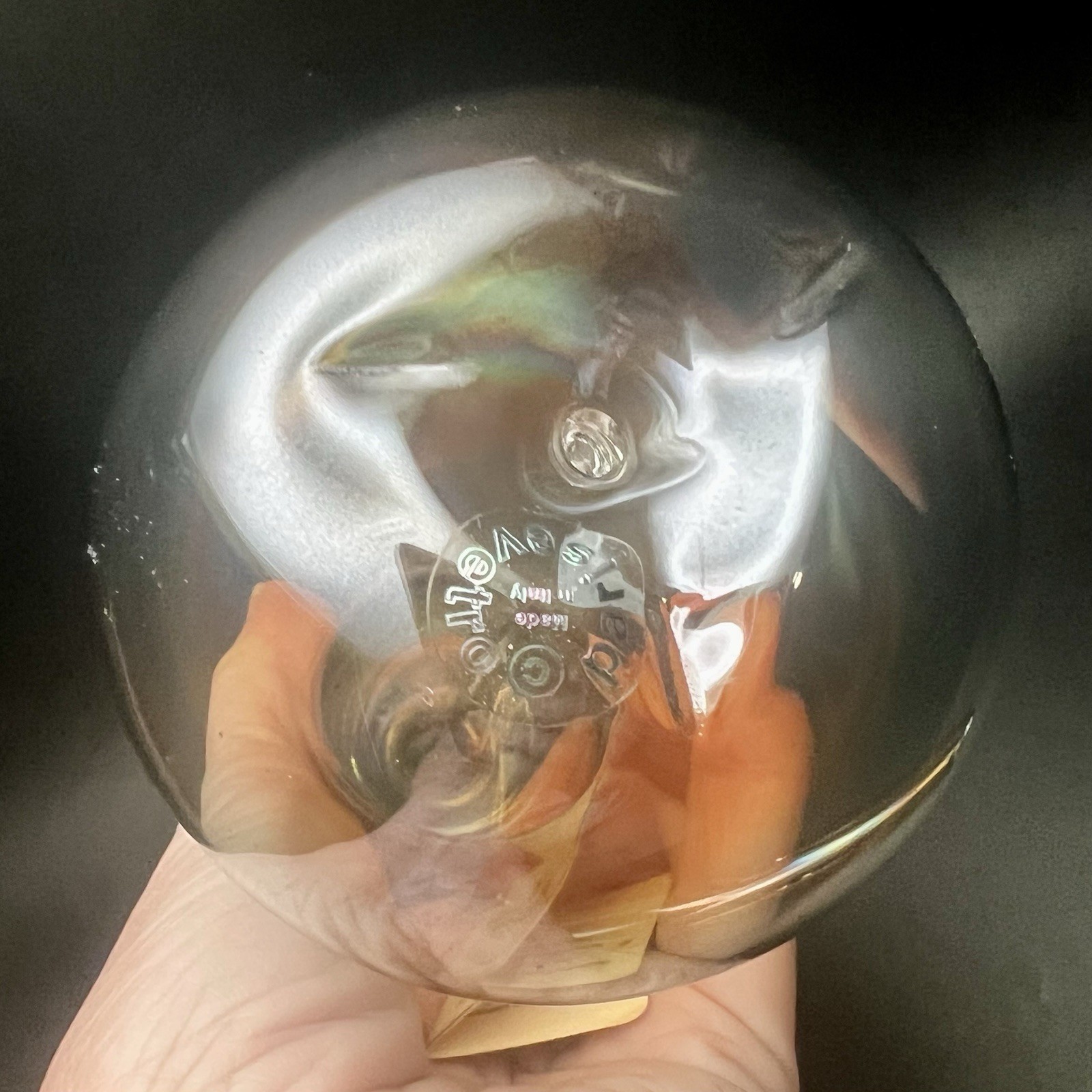 Parise Vetro Italian Hand Blown Art Glass Fruit Amber Iridescent Fig Banana Pear