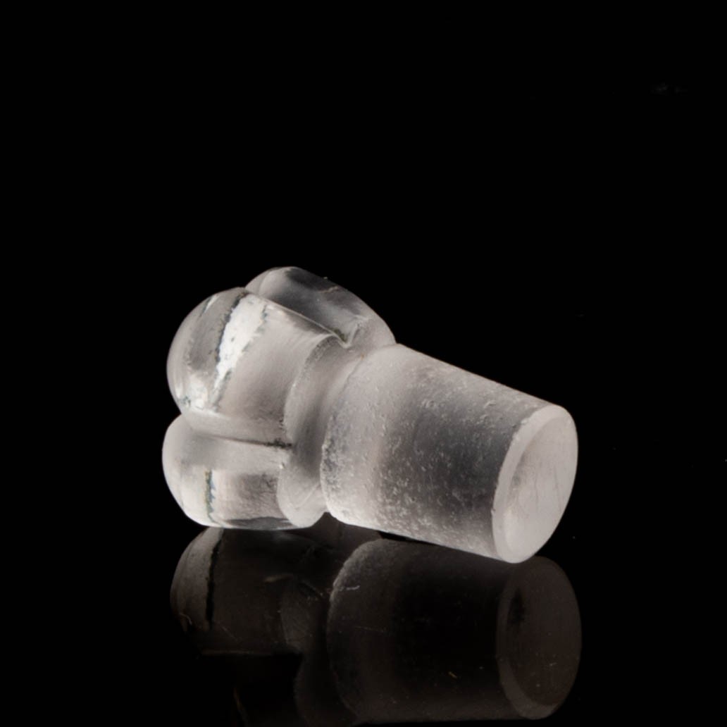 Rene Lalique Petites Feuilles Vintage Glass Perfume Bottle c1914 R. Pre-War