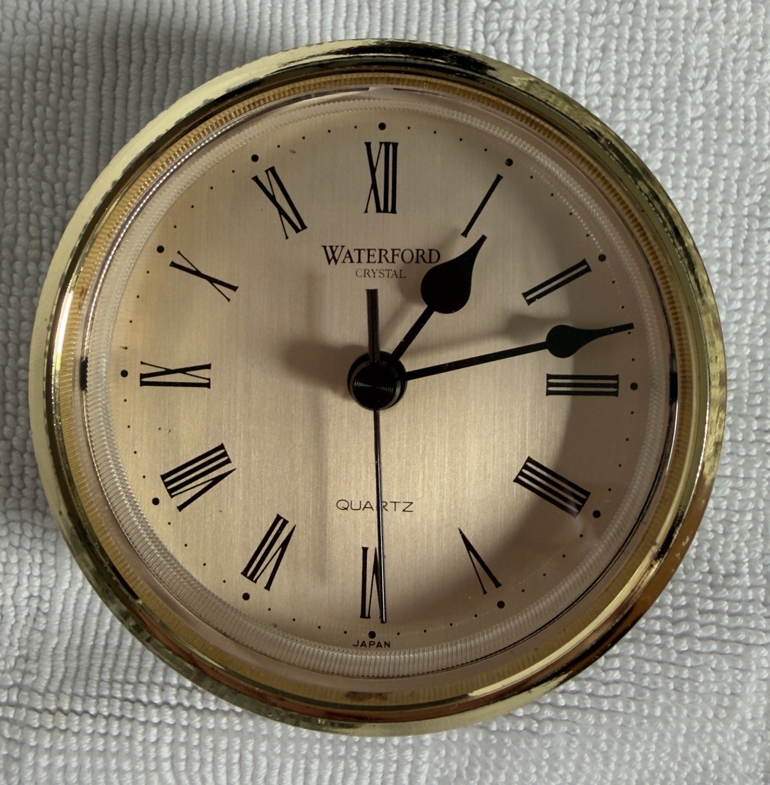 Waterford Crystal Wharton Mantel Desk Clock Ireland Approx 7.25 length-Marked