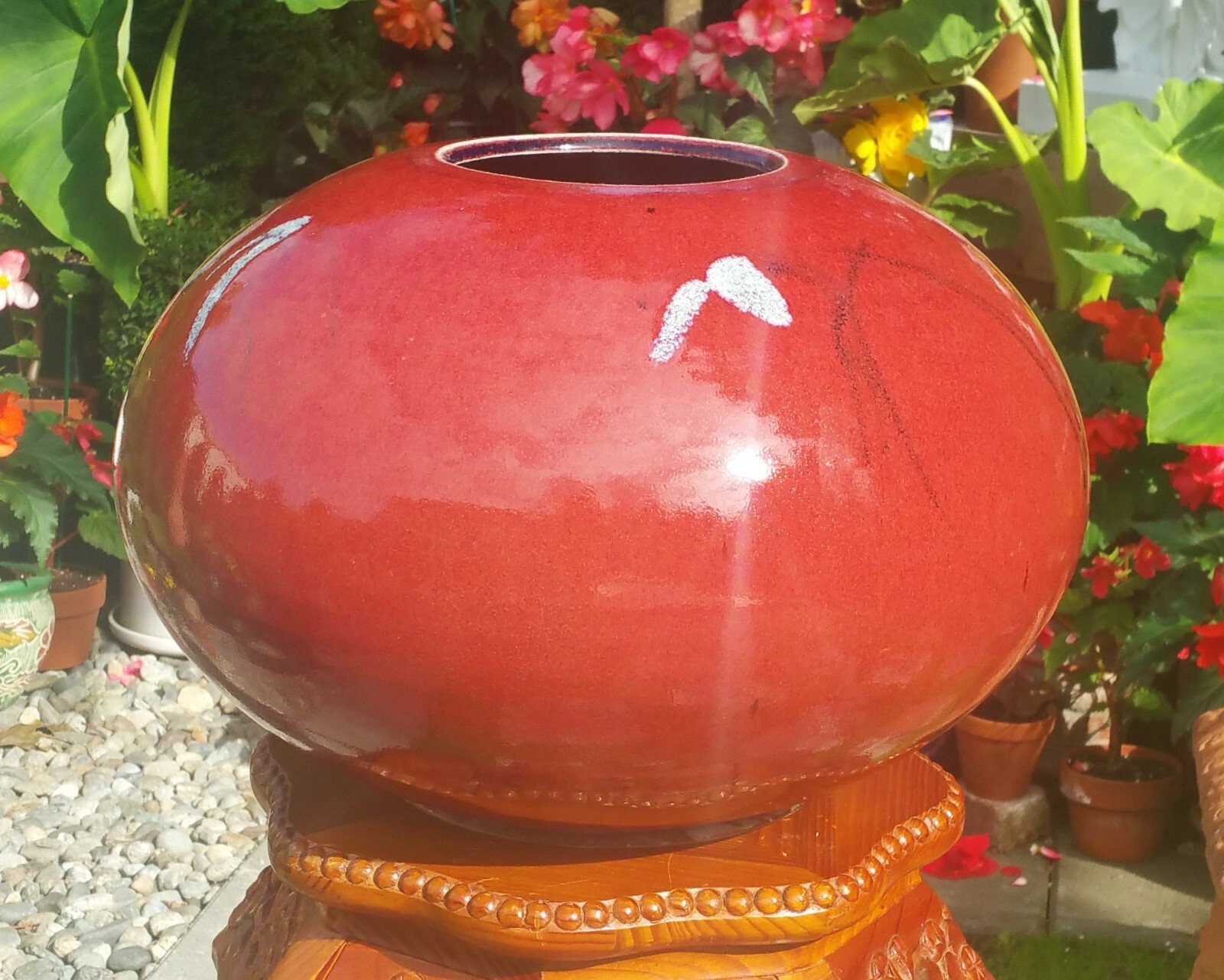 MONSTER! gerald newcomb studio art pottery vase oxblood sculpture vtg seattle