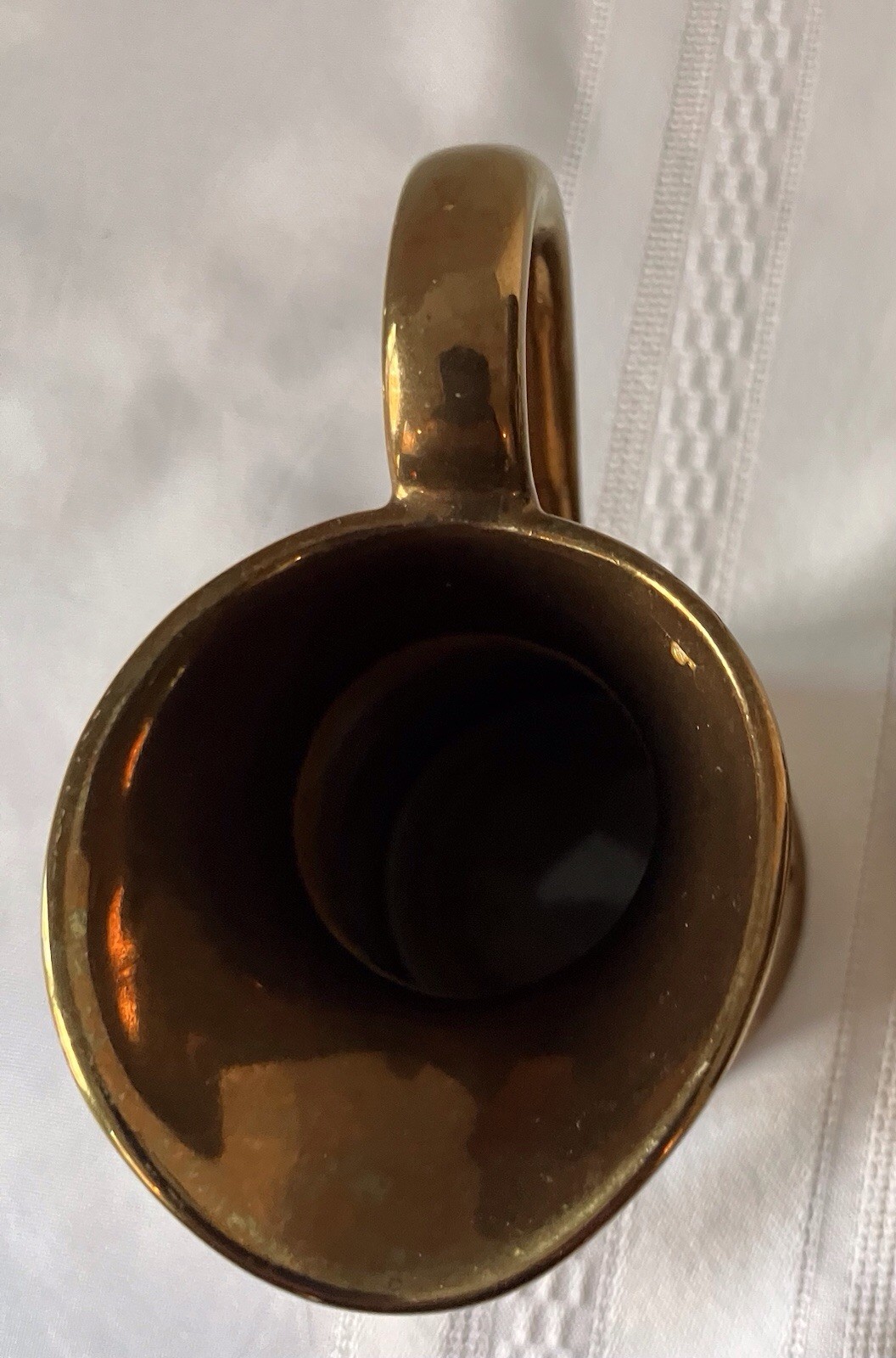 Lord Nelson Pottery , Vtg, Copper Luster Mini Pitchers, Pair, 4.5”, 3.5”,