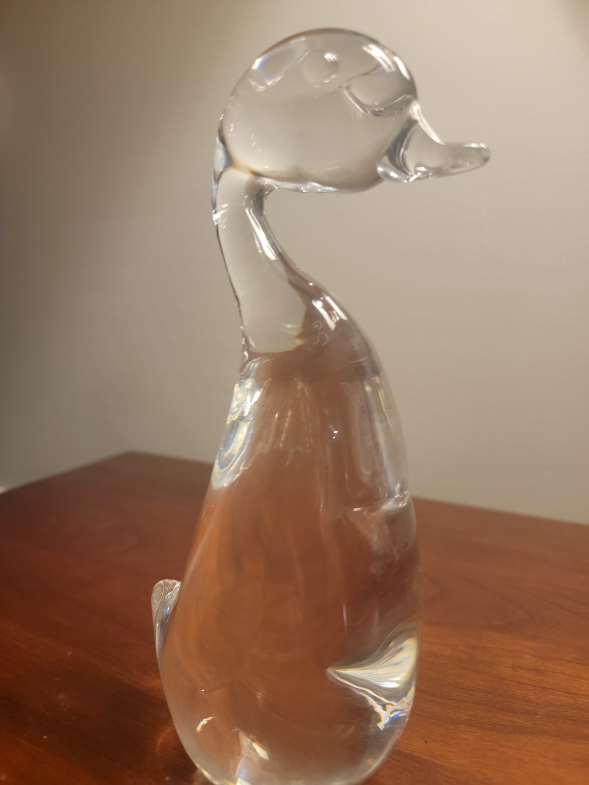 VINTAGE Steuben LEAD CRYSTAL Goose Flawless Condition Design by Lloyd Atkins