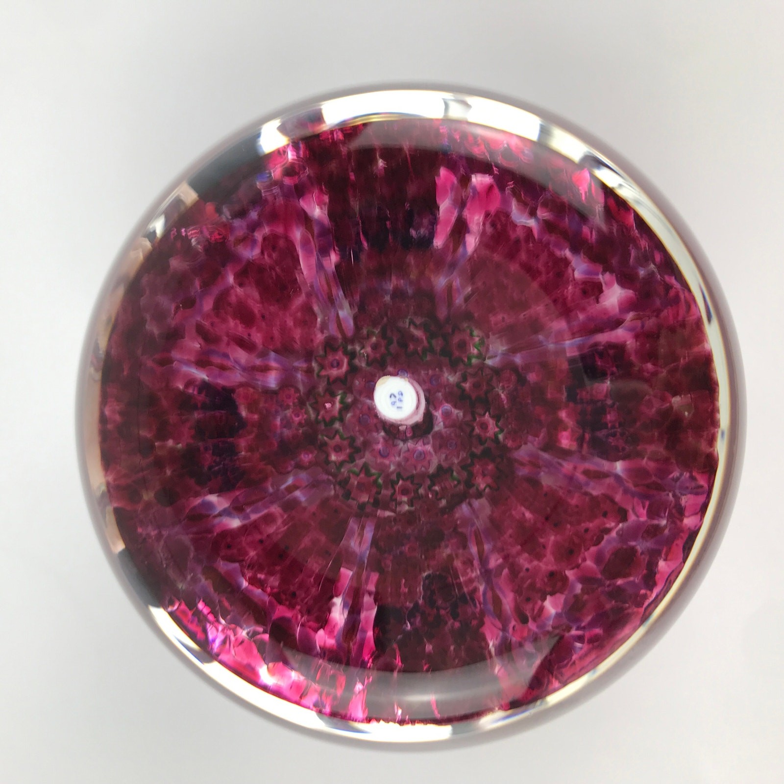Perthshire PP33 1979 Millefiori Maltese Cross Radial Twist Faceted Paperweight