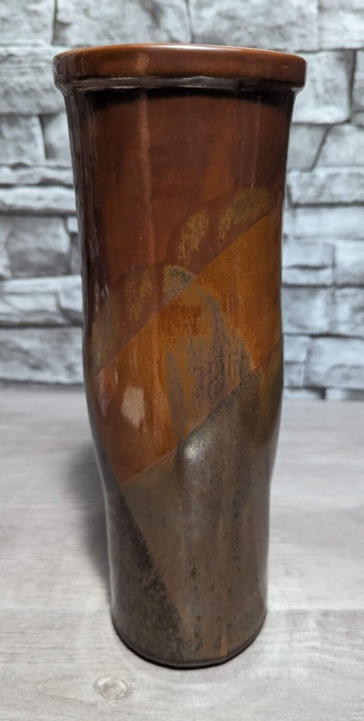 READ Iron Mountain Stoneware Art Pottery 11.25″ Vase Jar Sculpture