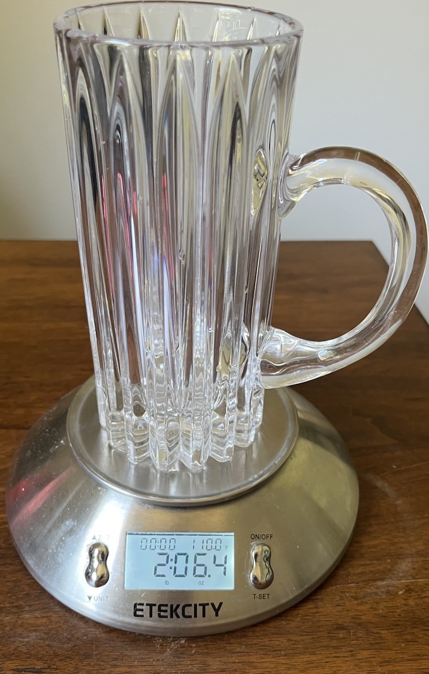 Mikasa Marquis Crystal Beer Glass 7″ 16oz
