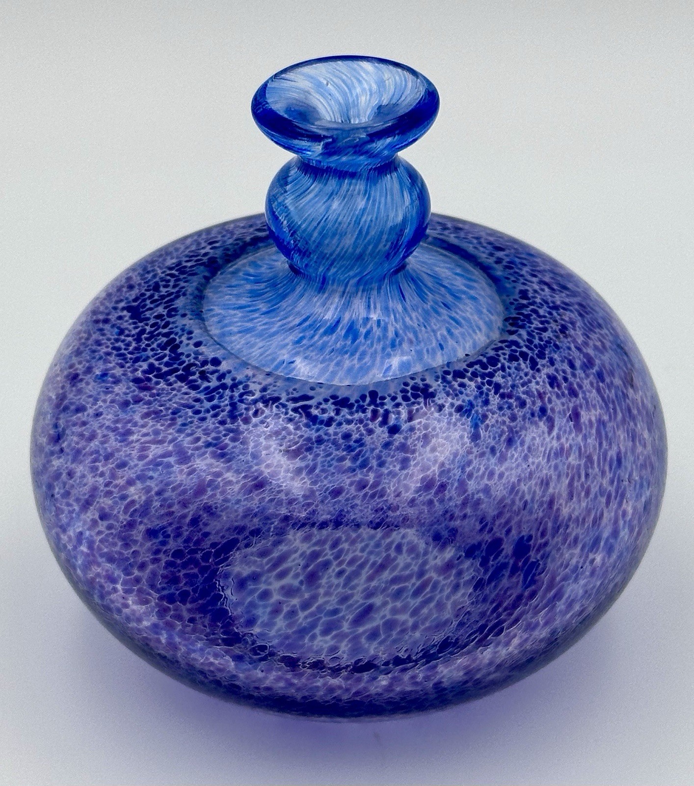 Kosta Boda Bertil Vallien Antikva Swedish Bottle Bud Vase Signed