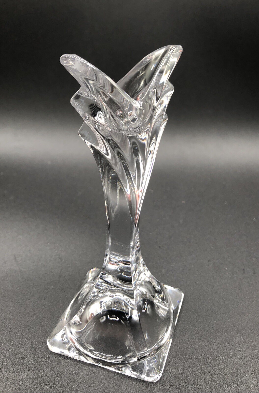 1 Mikasa Crystal Candle Holder 5 1/2” DECO XY142/337 Slovenia home decor 7oz