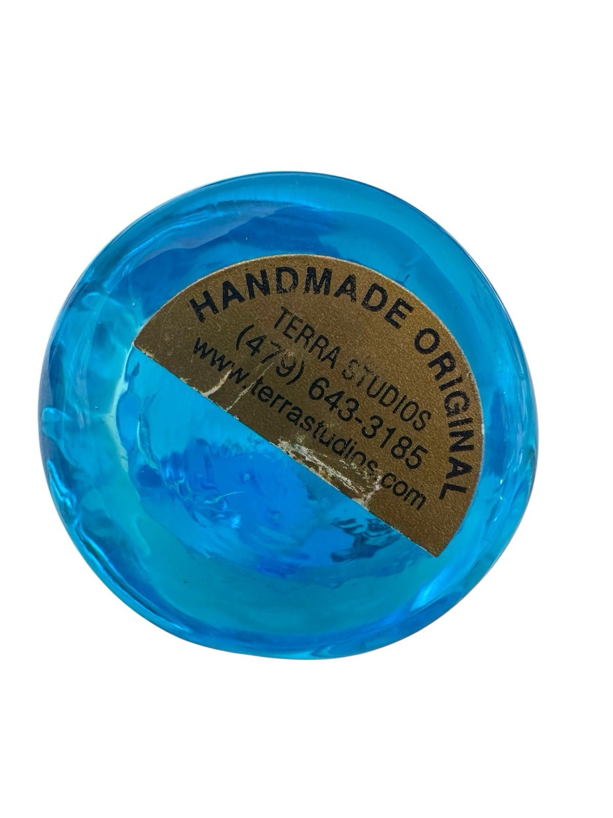 Bluebird of Happiness -Leo Ward Terra Studios Art Glass Small Handblown 2”