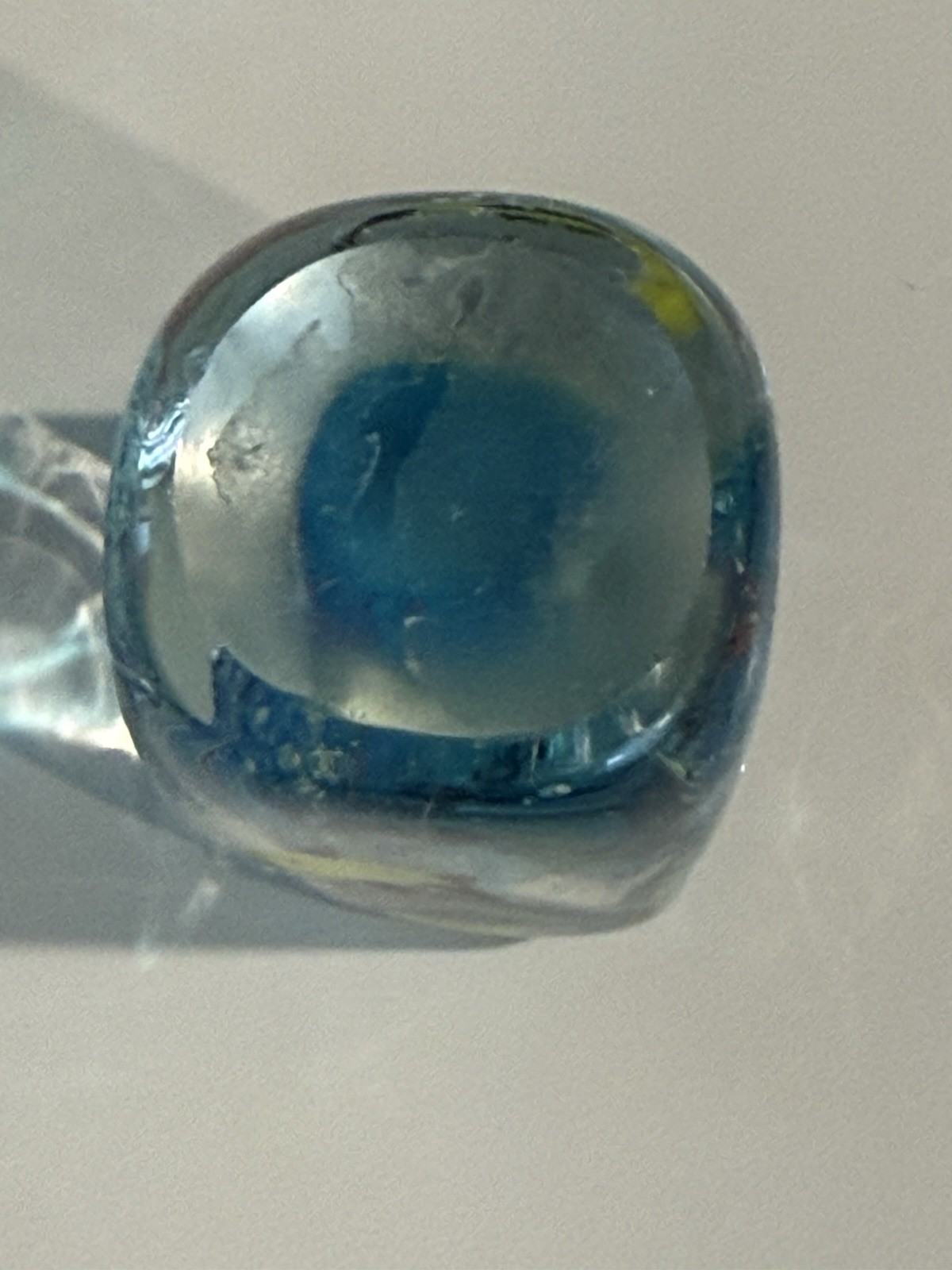 3” Underwater art glass paperweight