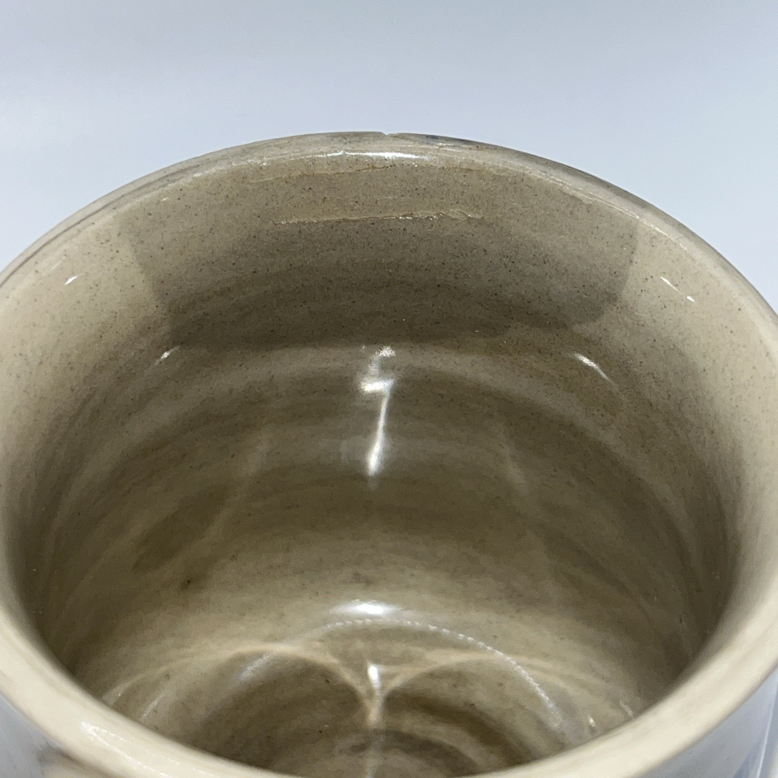VTG Egyptian Hieroglyphs Mug Planter Succulent Cactus Art Pot As Is Decor AS IS