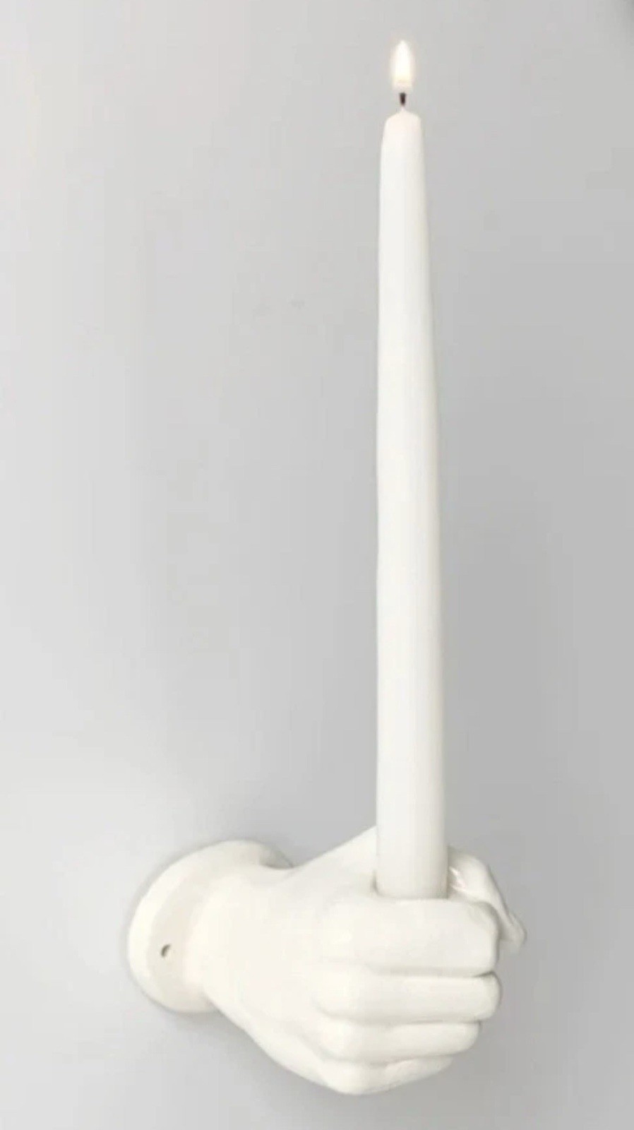 Vintage Pop Art Nancy Funk Ceramic Hand Wall Mount Candle Holder