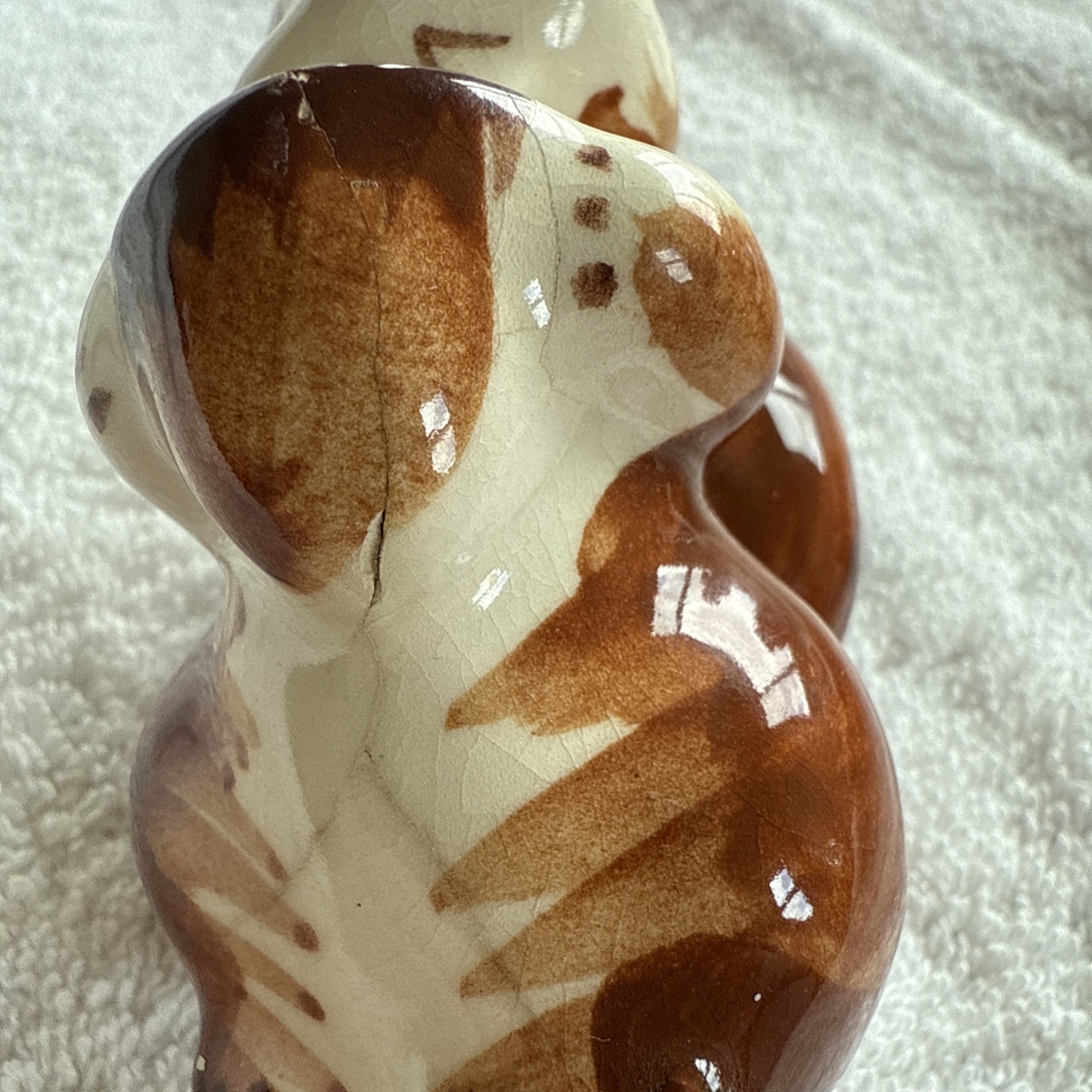 Vintage California Pottery Rio Hondo Squirrel Toothpick Holder approx. 3.5″