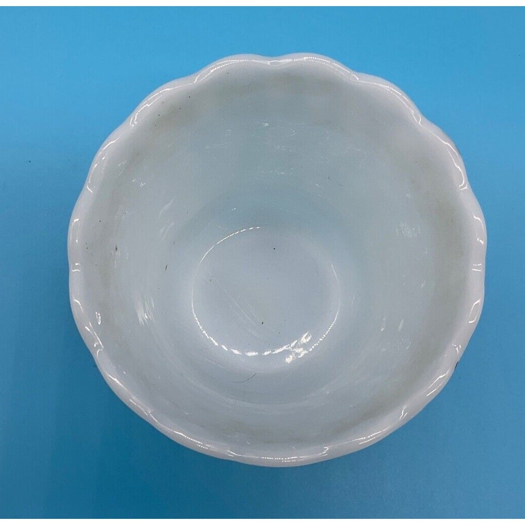 Vintage White Milk Glass Hobnail Vase Planter 4.5″ Tall x 4.75” Wide Cottagecore