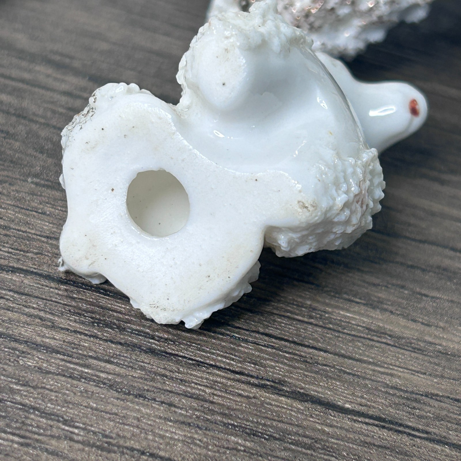 VINTAGE White Spaghetti Noodle Poodle Trio with Chain MCM Japan 4639
