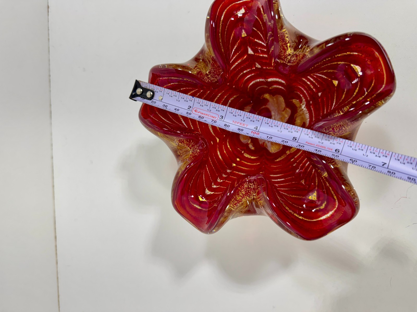 BAROVIER Murano Zebrati Gold Aventurine Ashtray Bowl 3.3lb