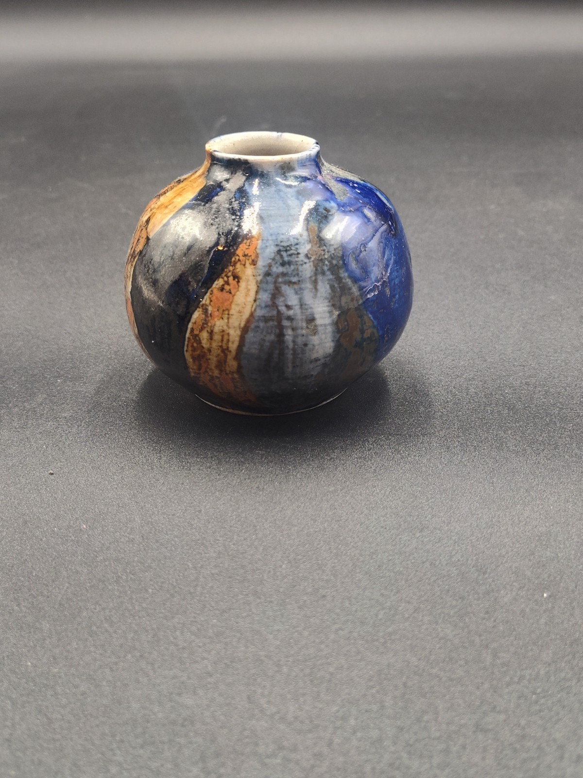 Vintage Small Studio Pottery Vase Signed By Artist