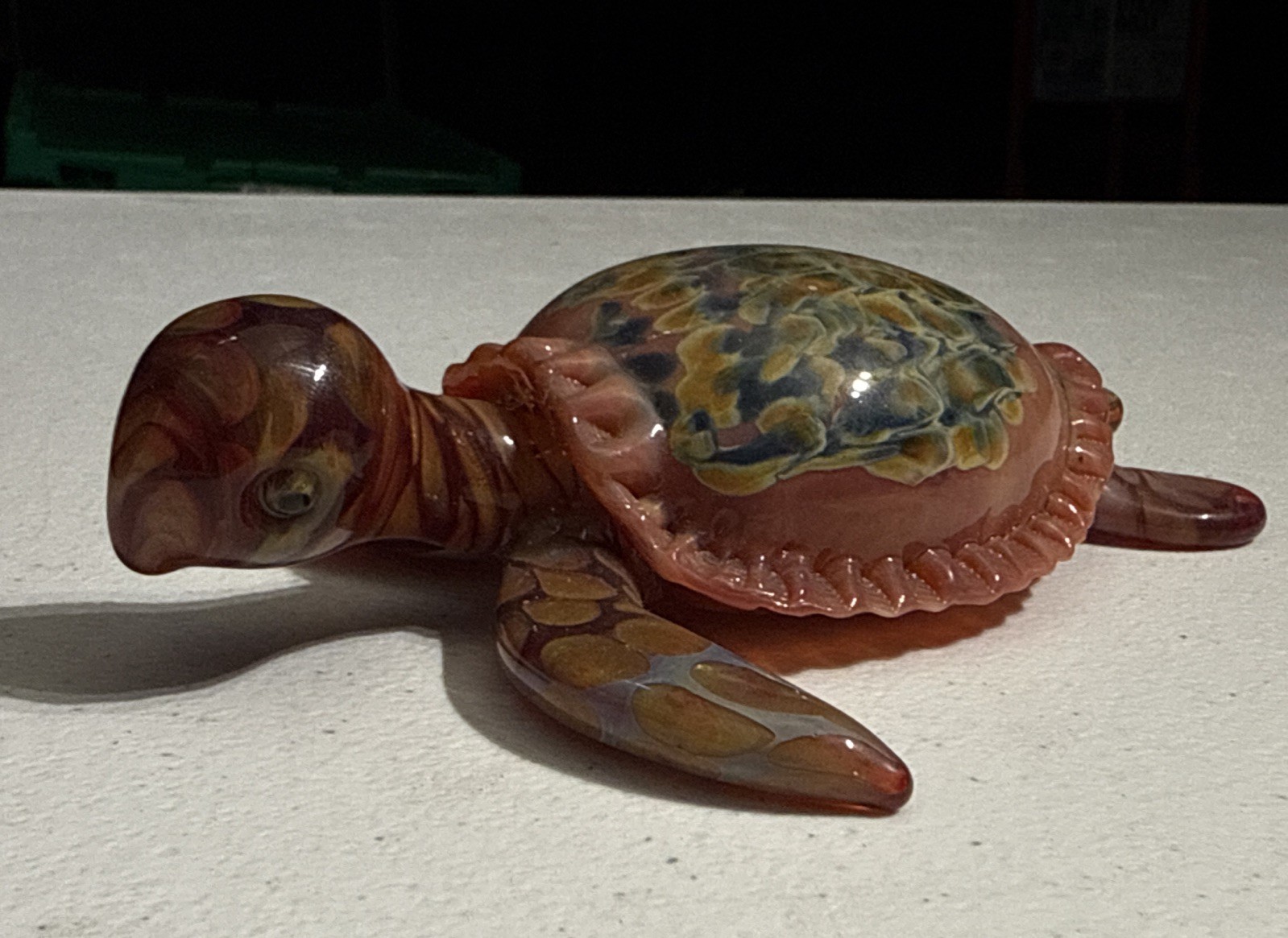 Art Glass Hand Blown Sea Turtle Glass Ocean Marine
