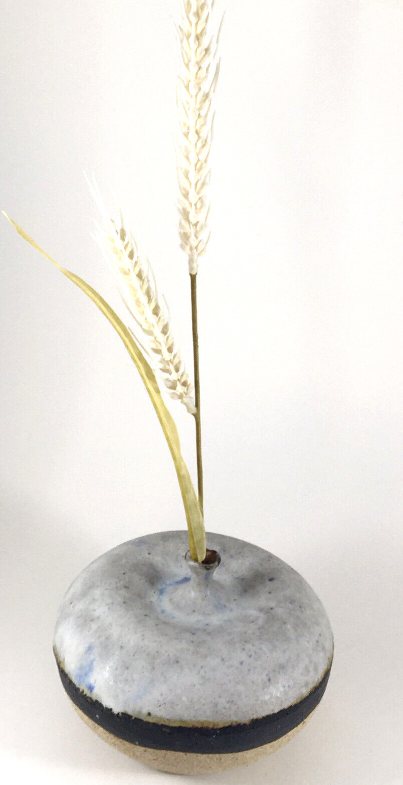 Knadler Studio Pottery Weed Pot 5″ Vase 1974 Signed Stoneware Wyoming USA