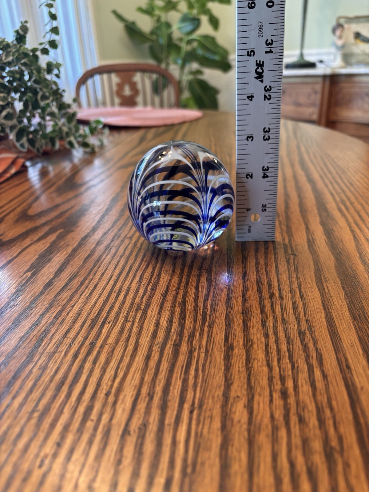 Metropolitan Museum of Art (MMA) Art Glass Swirled 3″ Paperweight
