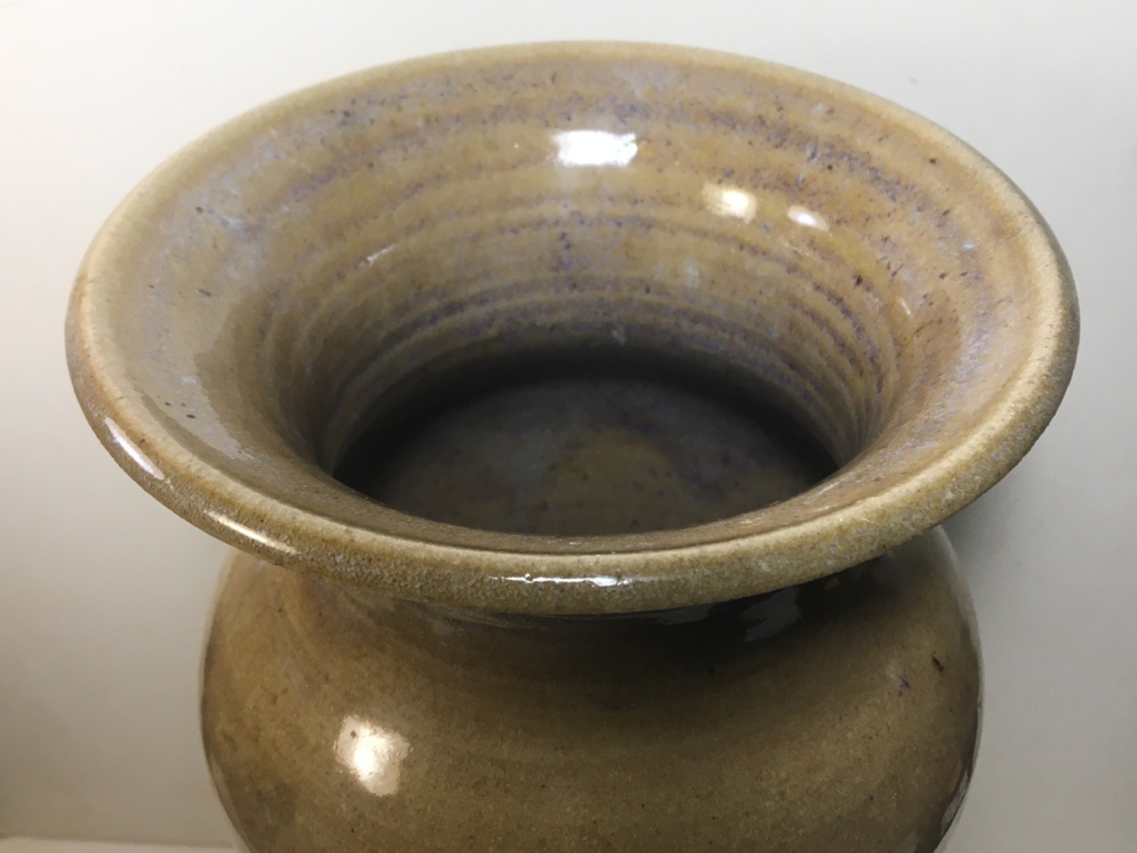 Large 2001 Studio Pottery Vase 14 5/16″ Signed GORDY(?) Ga/2001
