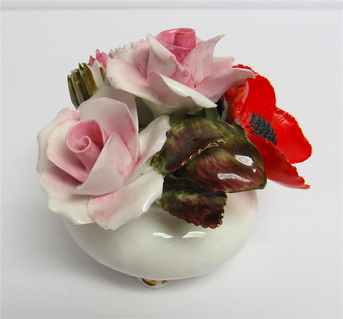 Vintage Royal Adderley Floral Bone China Flower Bouquet Figure England