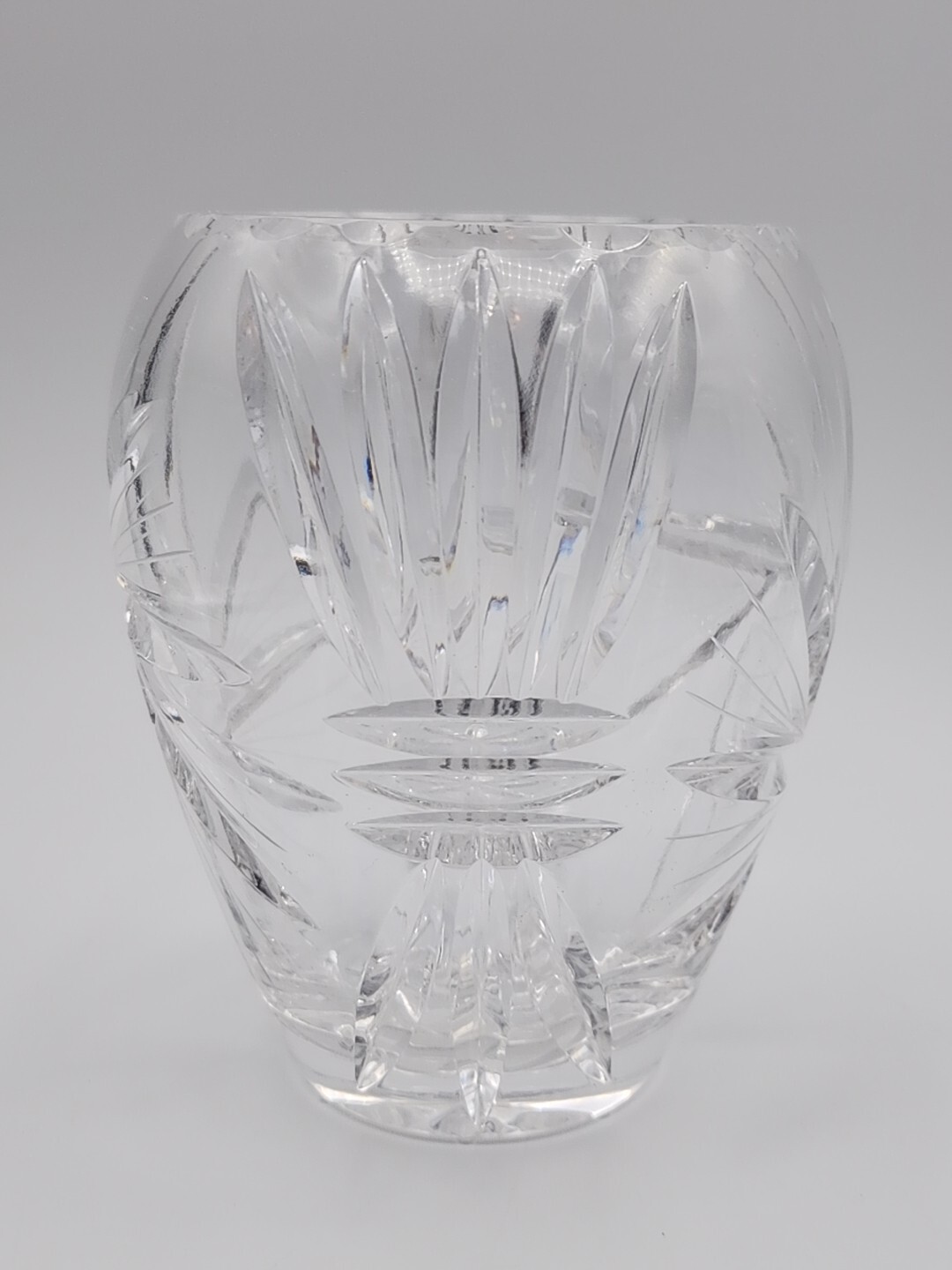 American Cut Eleanor Vase 5 7/8″ Tall x Roughly 4 1/2″ Wide -Opening 3″ Diameter