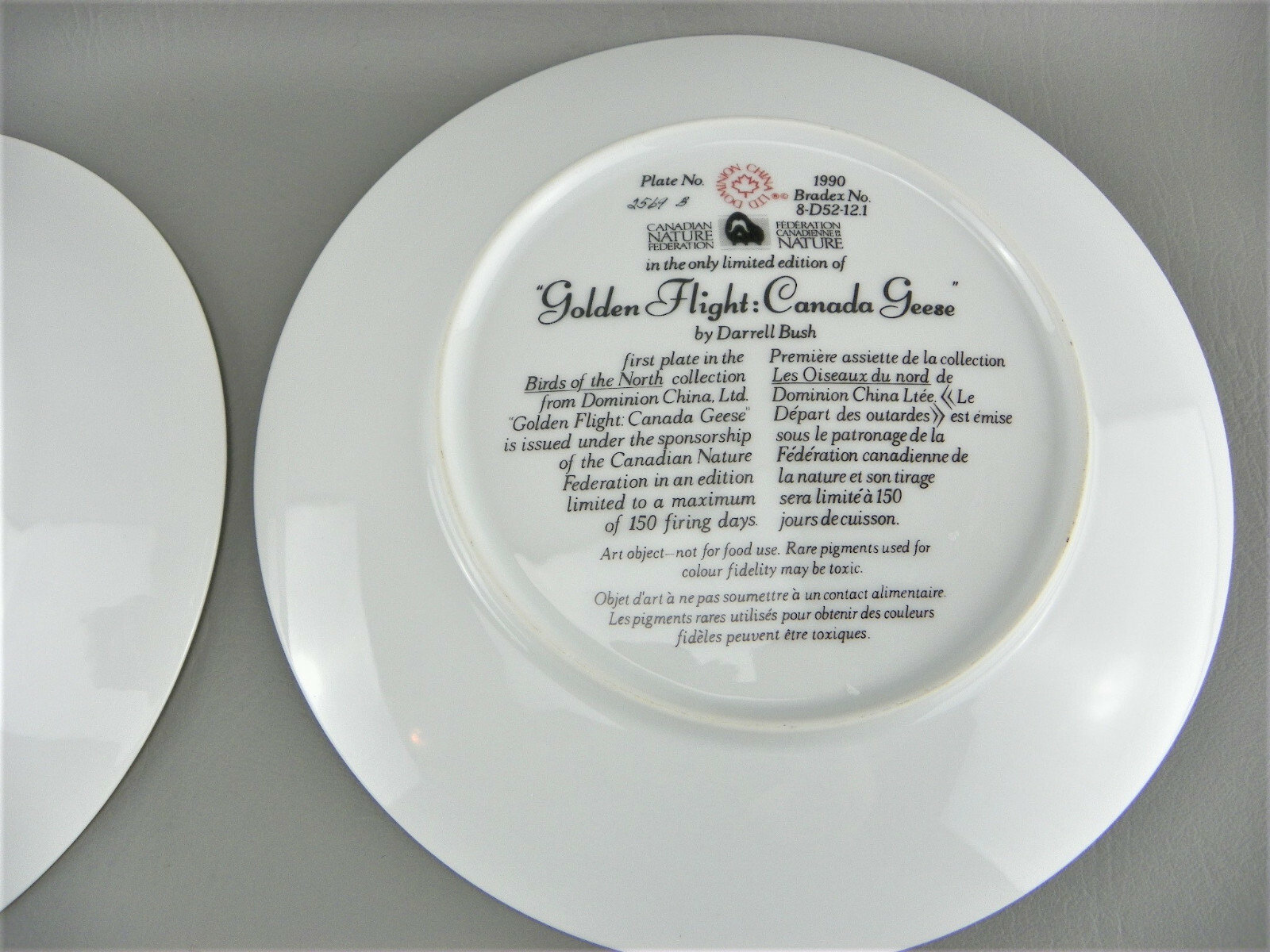 Vintage Dominion China 1990/91 Canadian Nature Birds Darrell Bush # Plate Lot