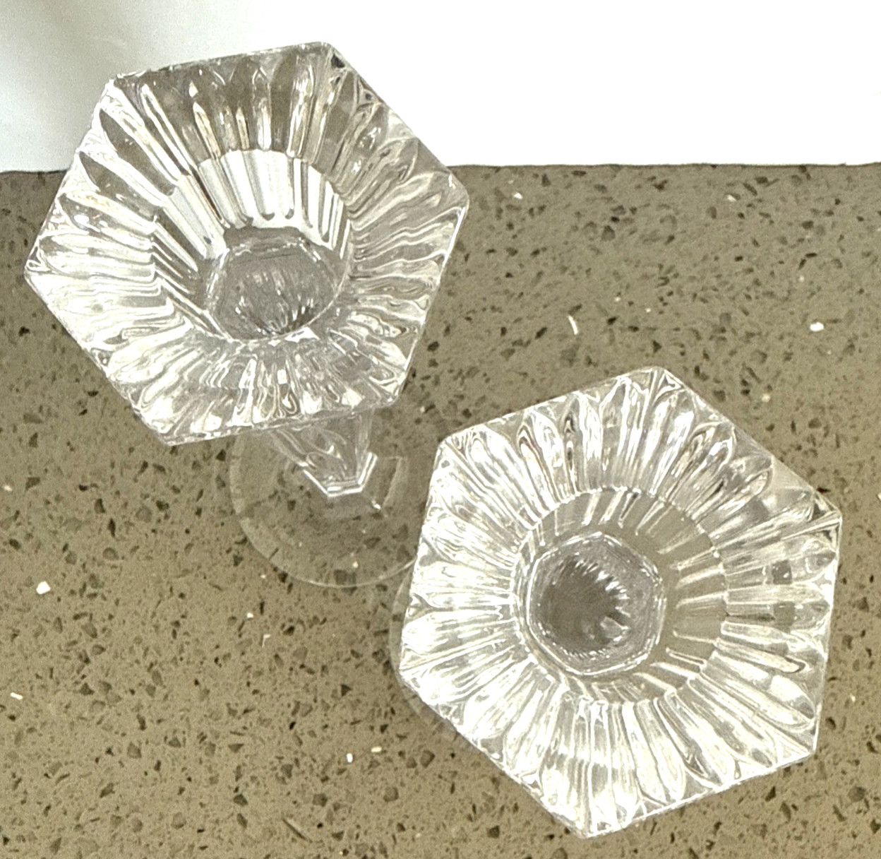 Marquis By Waterford Crystal Set of 2 Festivale Candle Holders 6″