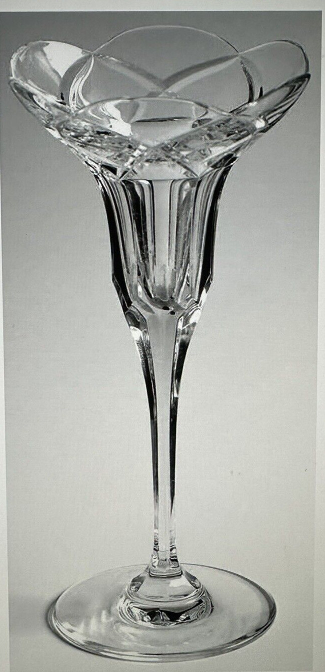 Mikasa Fine Crystal Baroque Single Light Candlestick Holders 7-5/8” Pair (2)
