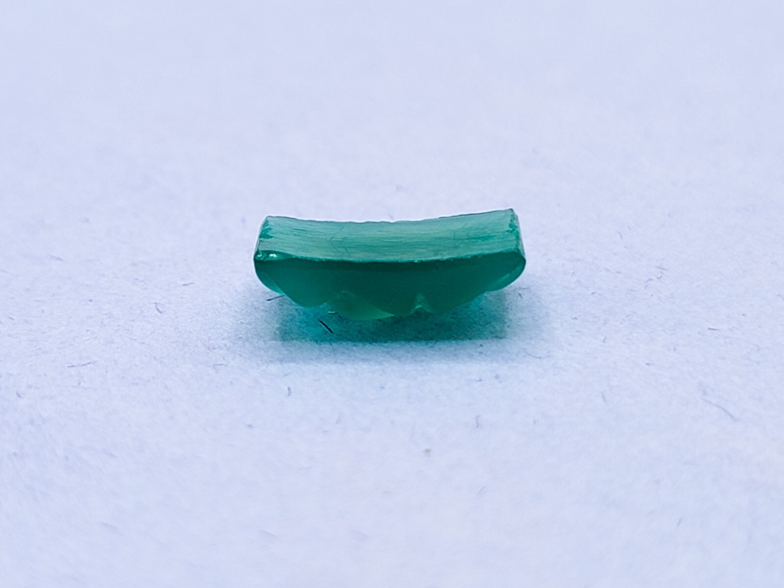 Art Deco Uranium Glass Cabochon 1930s Green Vintage Czech Pressed Glass 12x7mm