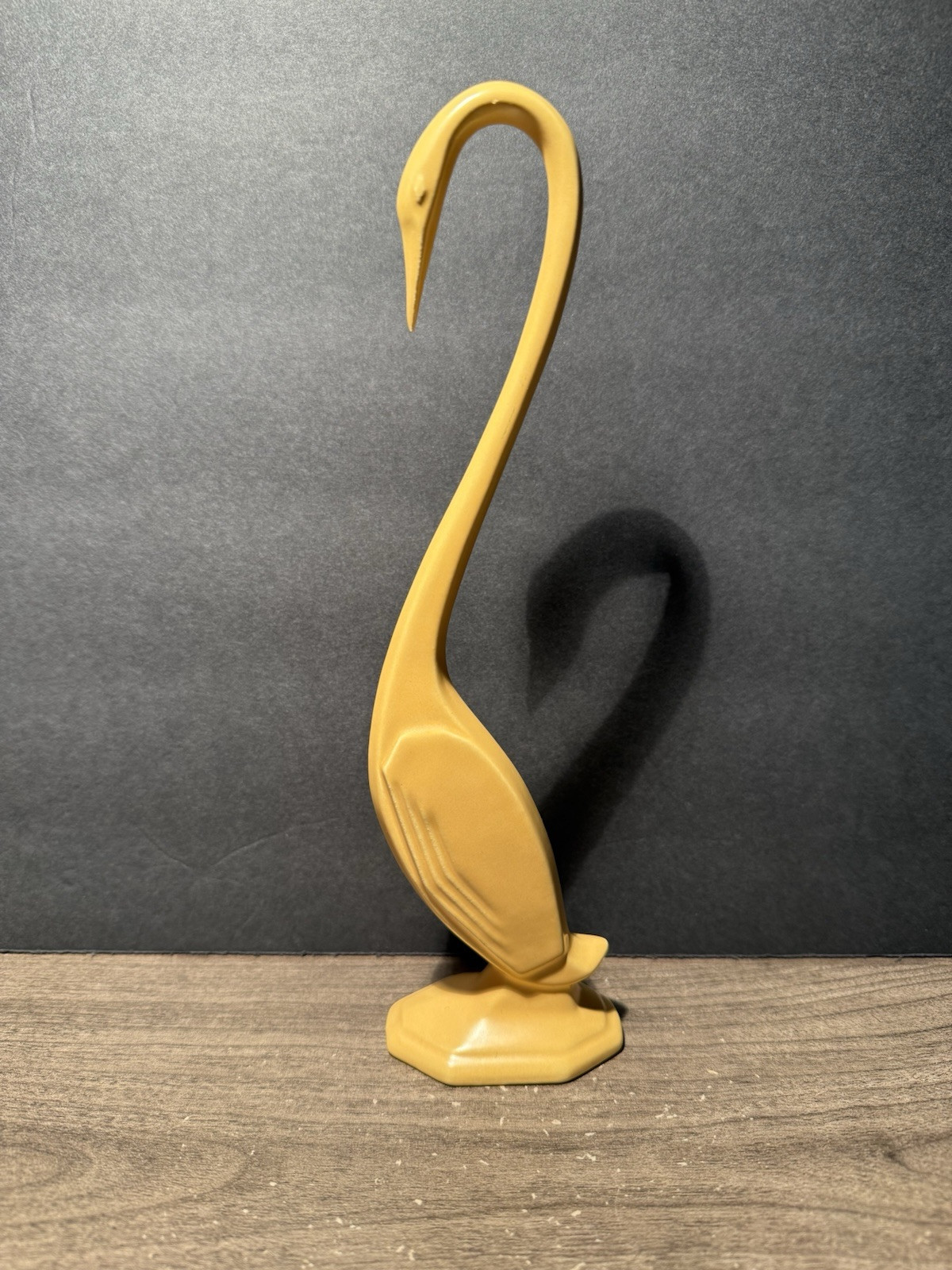 VINTAGE MCM ARNELS ART MCM CERAMIC CRANE /EGRET/ HERON FIGURINE 8 3/4” Tall