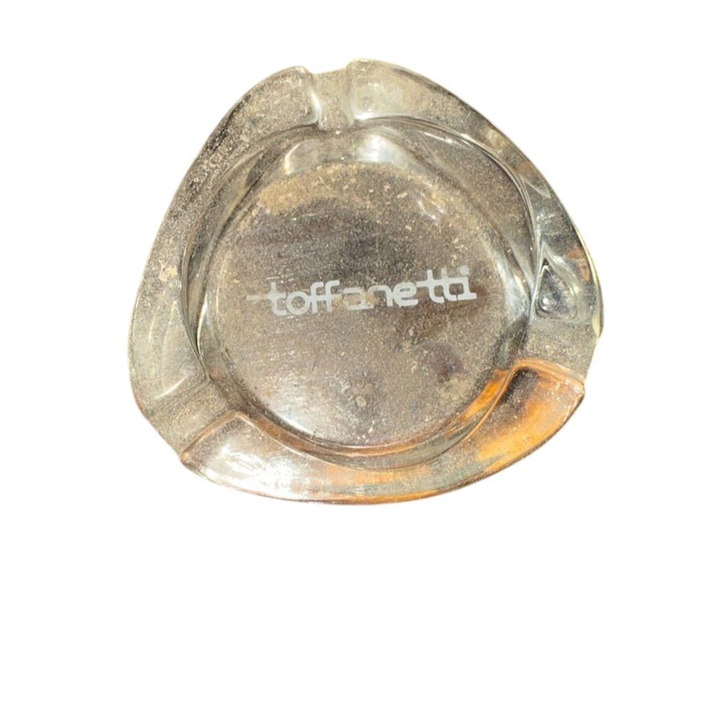 Vintage Camel Glass Ashtray Clear Triangle Design 1950s Original