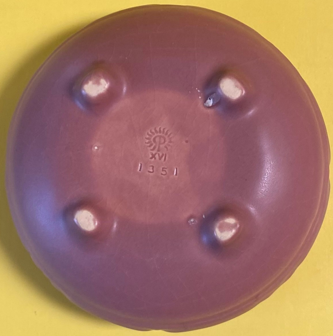 ROOKWOOD FOOTED BOWL #1351 DATED 1914 DESIGNED BY KATARO SHIRAYAMADANI MAGNIFICO