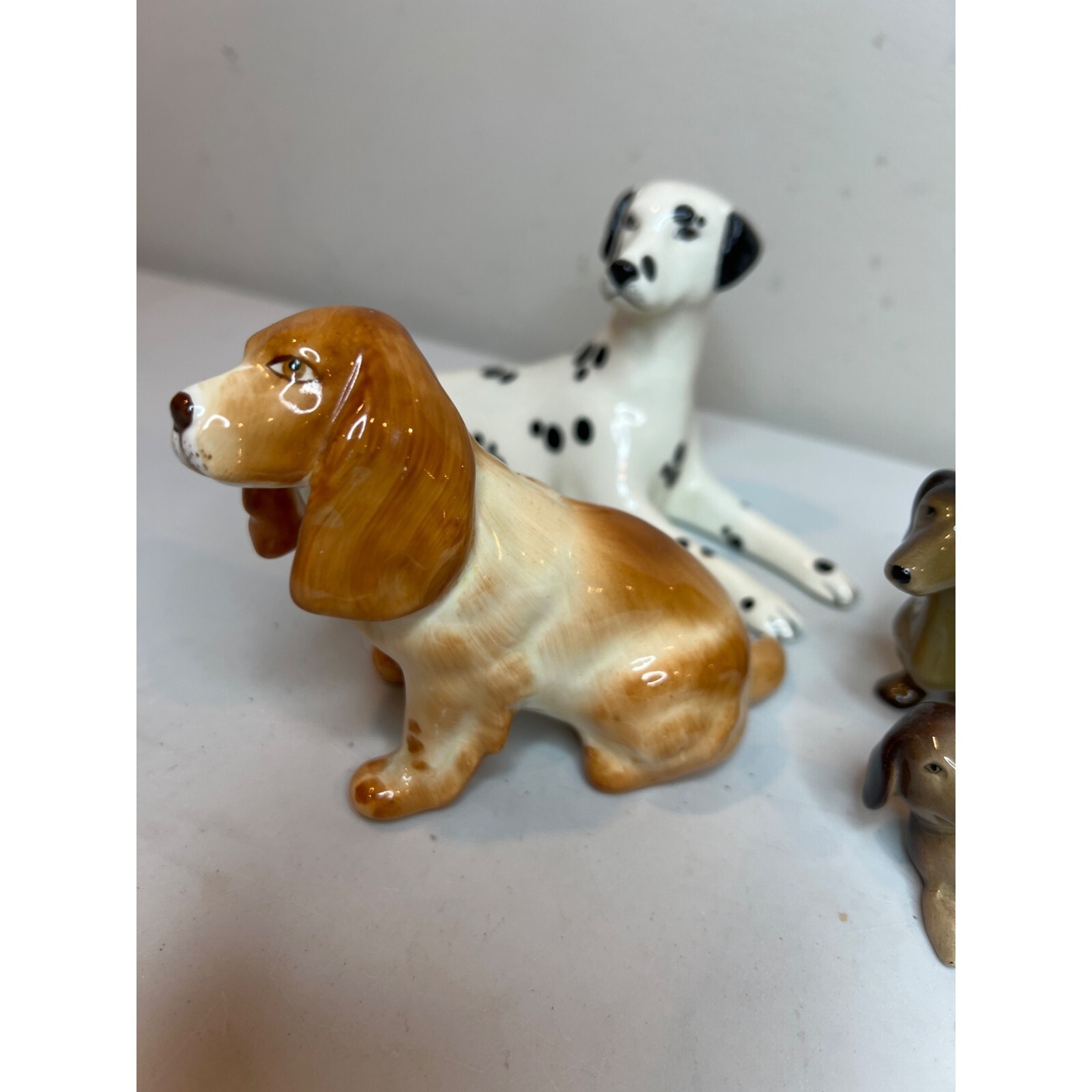 Lot 4 W.R. Midwinter Ltd Burslem England Dog Figurines Dalmatian Cocker Weiner