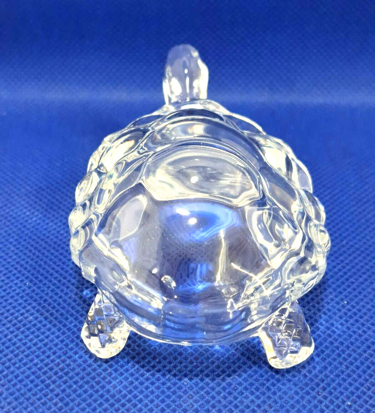 Clear Glass Tortoise Figurine Paperweight – 3.25″ L x 2.25″ W x 1.5″ T