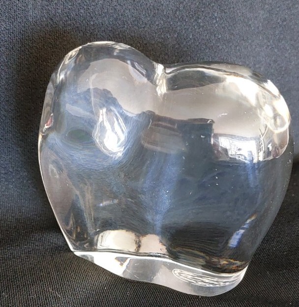 Baccarat France Crystal Asian Elephant Paperweight 2.75 Inches Stamped