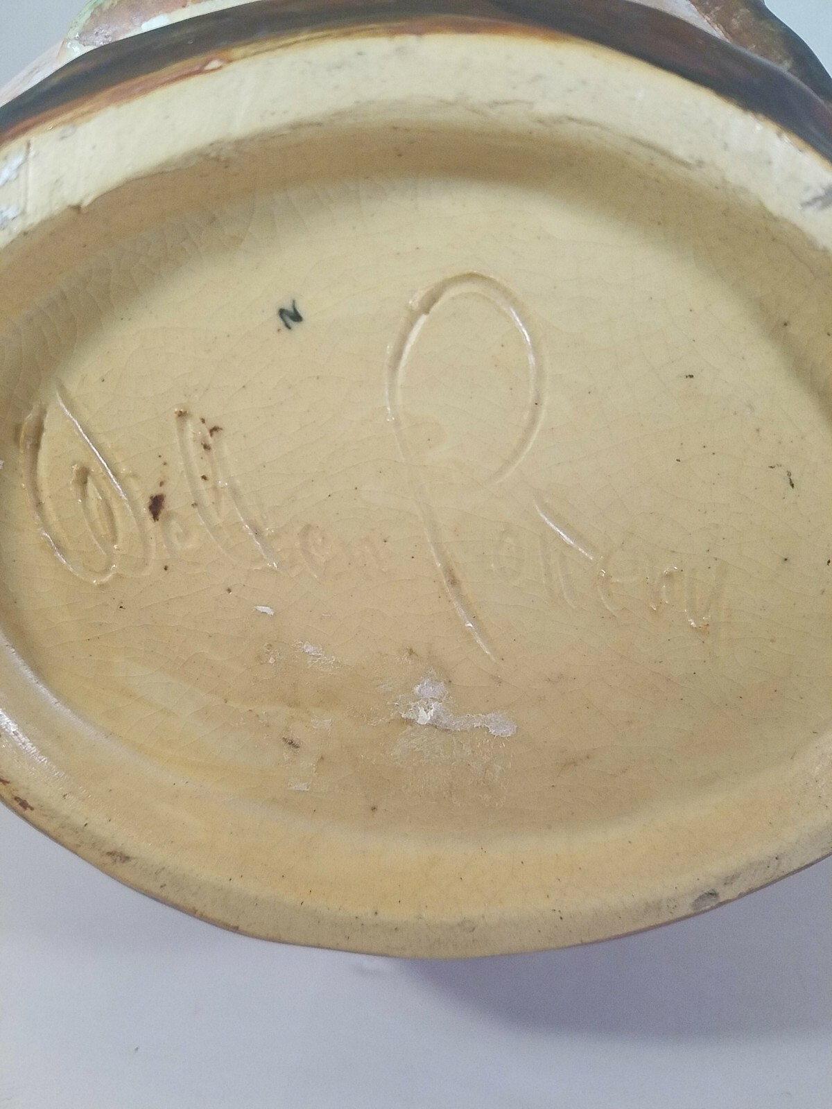 “Malverne” Weller Pottery vase, 1920’s, incised mark, Arts and Craft period
